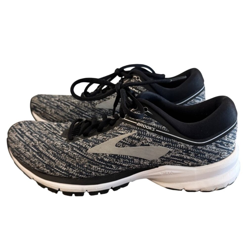 Brooks Launch 5 Womens Running Shoes Size 9 Black/White Comfortable Lightweight